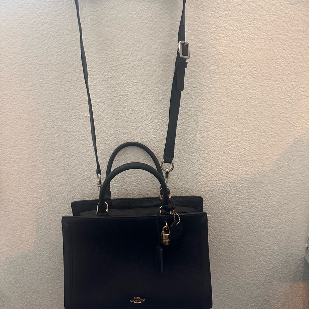 Coach Black Satchel Bag